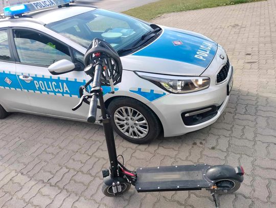 Pijany na hulajnodze zatrzymany przez policję. Wysoki mandat dla 28-latka