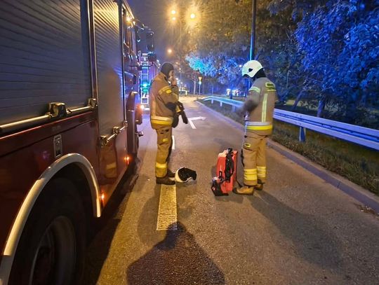 Pożar pustostanu w Lublinie. Z ogniem walczyło 7 zastępów straży pożarnej