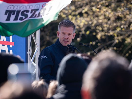 Peter Magyar, lider partii Tisza, która wygrała wybory parlamentarne na Węgrzech i odsunęła od władzy Fidesz Viktora Orbána.