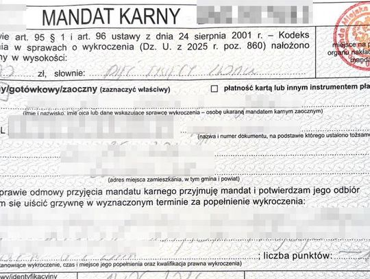 Mandat policja Chełm