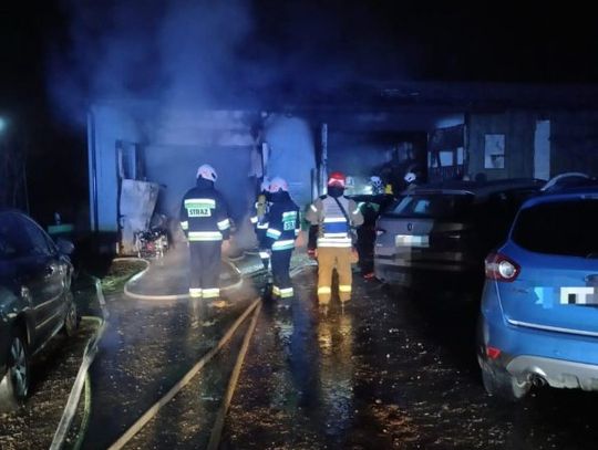 Tragiczny pożar warsztatu w gminie Kamionka. Nie żyje mężczyzna