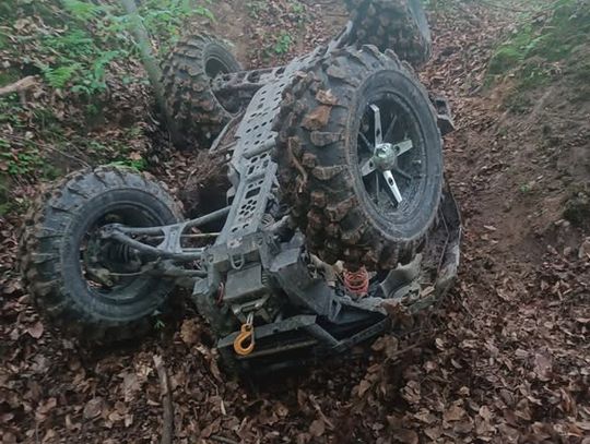 Uciekał rowerem przed policją. Wpadł do zbiornika wodnego