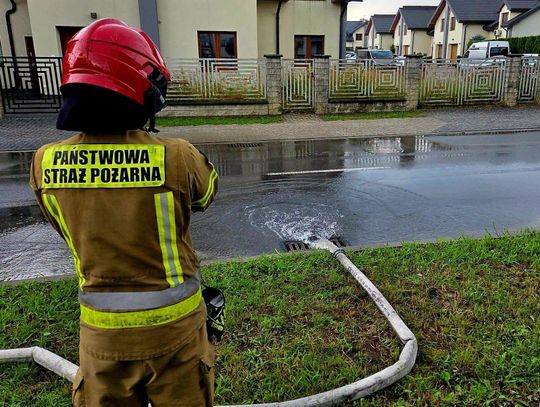 Ulewne deszcze na Lubelszczyźnie: 321 interwencji strażaków, najwięcej wypompowywanie wody