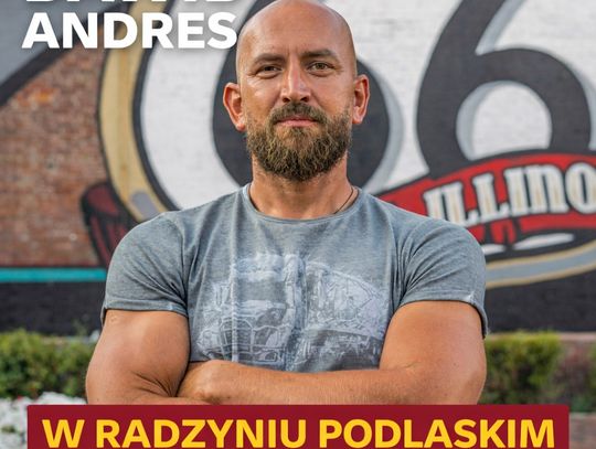 Podróżnik i kierowca ciężarówki Dawid Andres zapowiada swoje spotkanie w ramach „Radzyńskich Spotkań z Podróżnikami”.