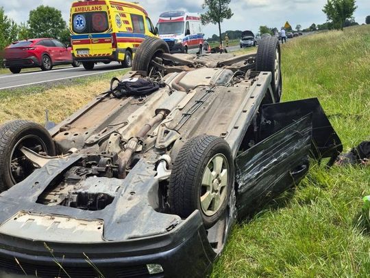Wypadek na drodze Dęblin-Kock. Jedna osoba zabrana do szpitala
