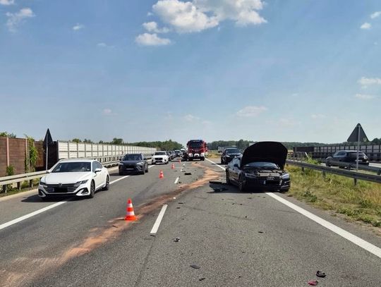 Wypadek na S17. Zderzyły się 4 samochody