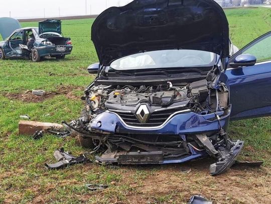 Wypadek w gminie Łaszczów. Dwie osoby w szpitalu