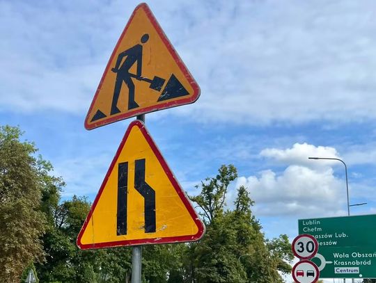 Prace drogowe Peowiaków Zamość