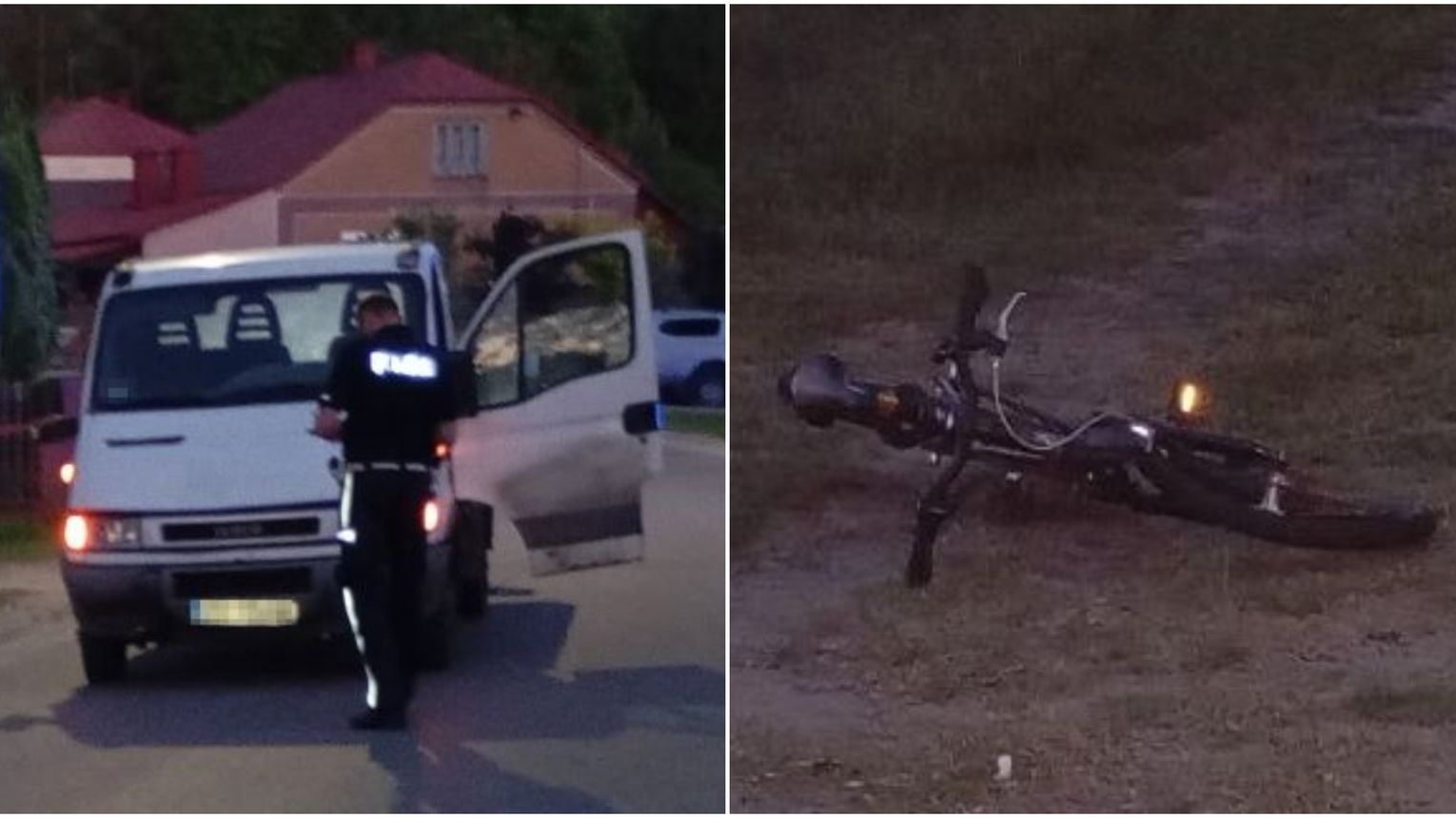 10-latka wjechała rowerem pod Iveco w Tereszpolu Zygmuntach. LPR zabrał ...