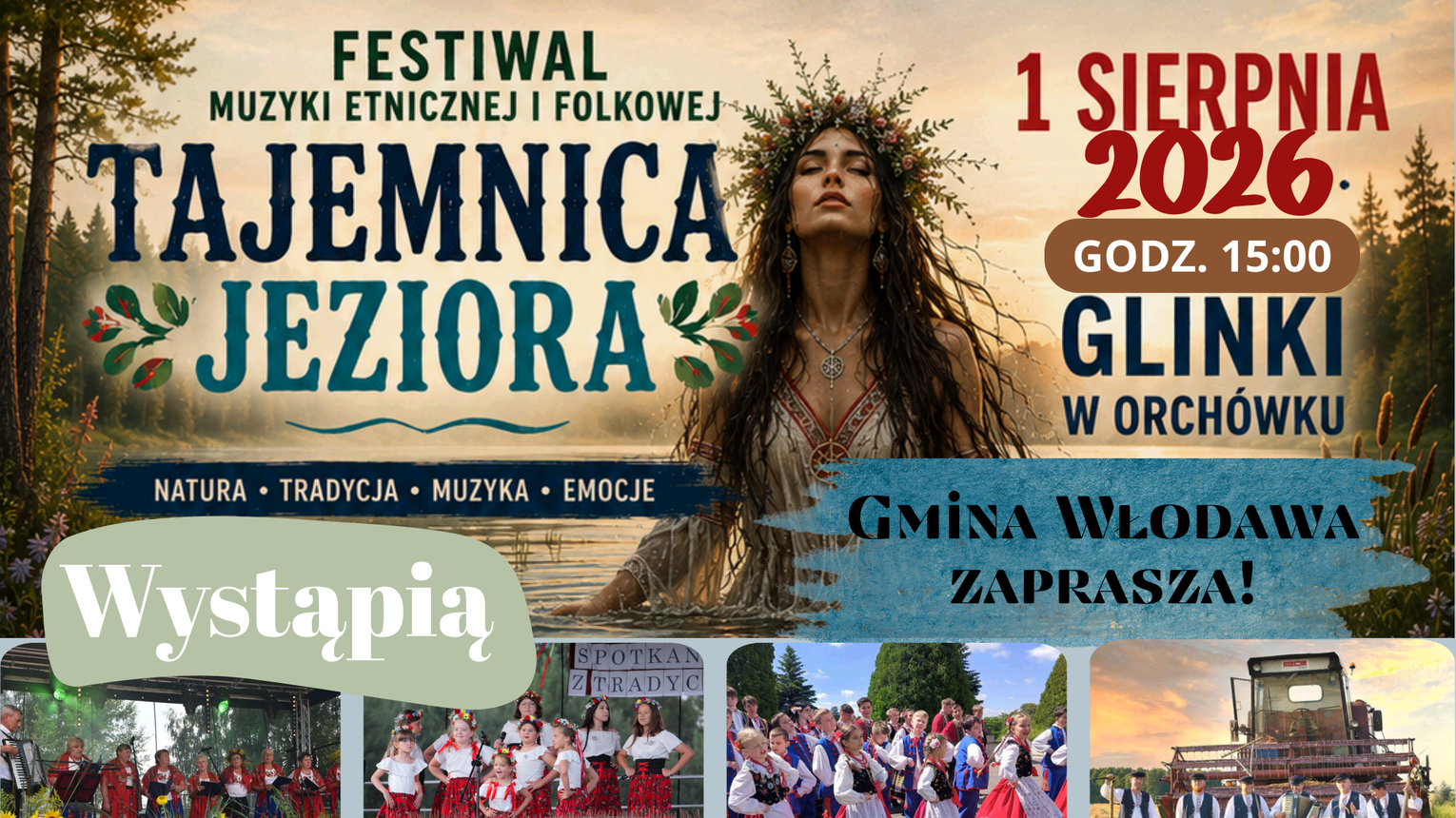 Słowiańska magia nad Jeziorem Glinki. „Tajemnica Jeziora”, gwiazdy folku i kresowe smaki