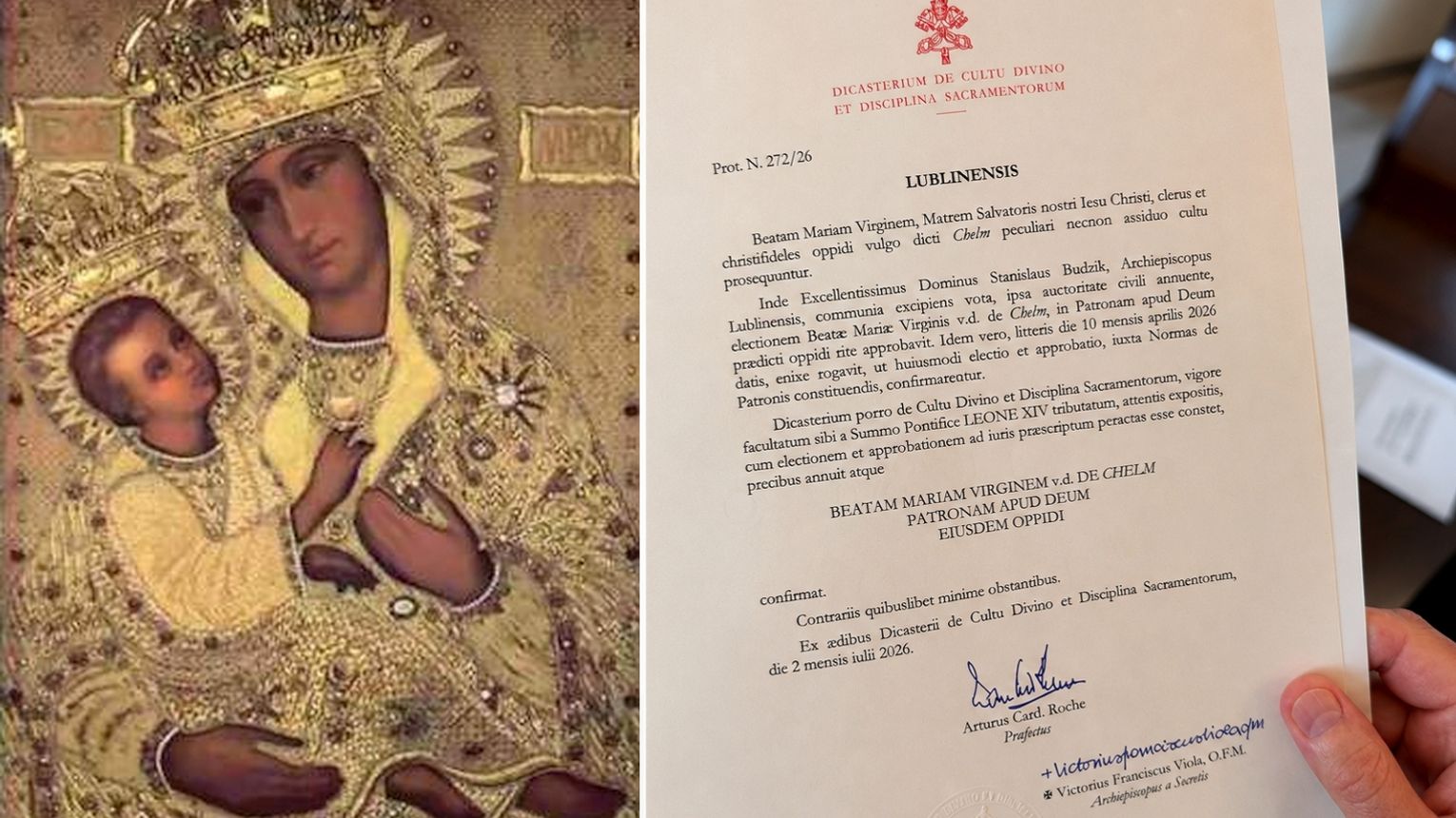 Watykan zdecydował, Ratusz poparł. Matka Boża Chełmska patronką miasta