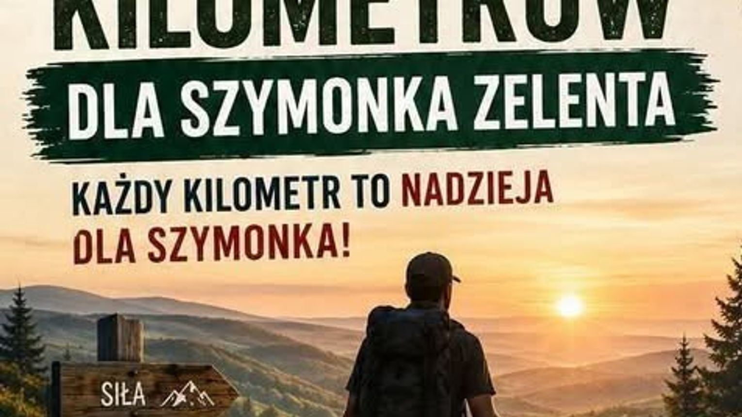 Wyruszył w 135-kilometrowy marsz dla chorego Szymonka. „Każdy kilometr to nadzieja”