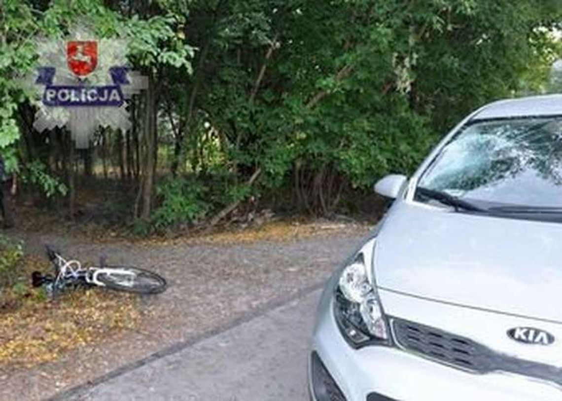 10-latek na rowerze wyjechał wprost pod samochód
