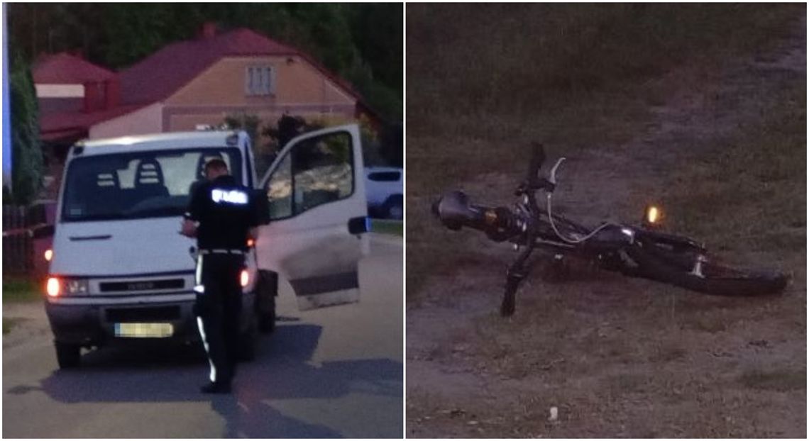 10-latka wjechała rowerem pod ciężarówkę. Interweniował medyczny śmigłowiec