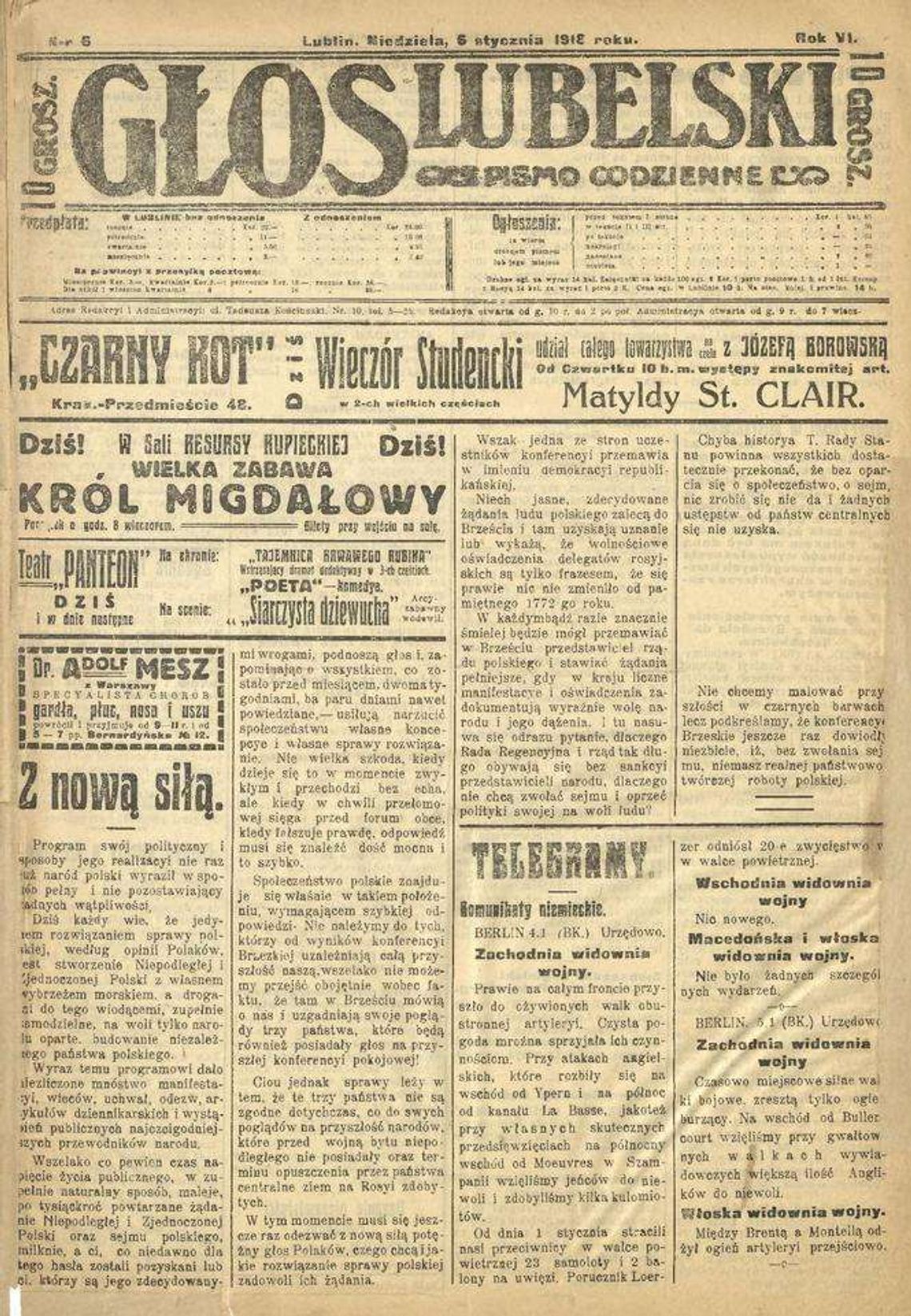 100 lat temu w Lublinie. Jakie problemy mieli mieszkańcy miasta