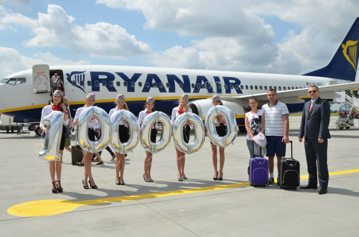 100-tysięczny pasażer na lotnisku Lublin (zdjęcia)