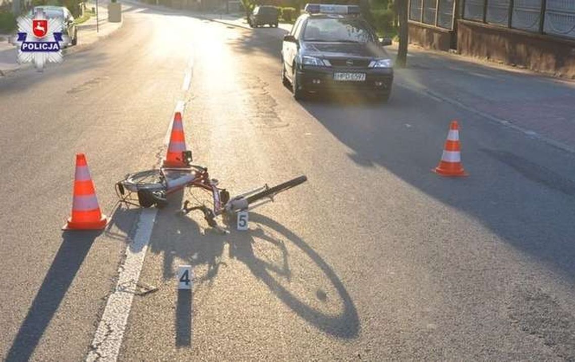 11-latka w stanie ciężkim. Wjechała rowerem pod samochód