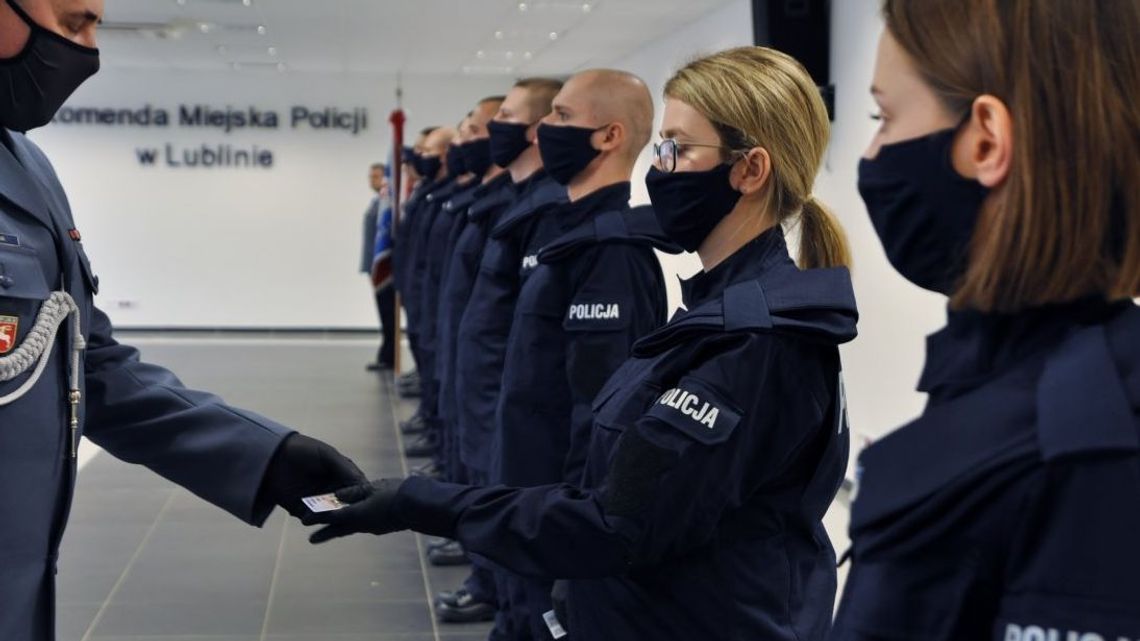 11 nowych policjantów ślubowało dziś w Lublinie