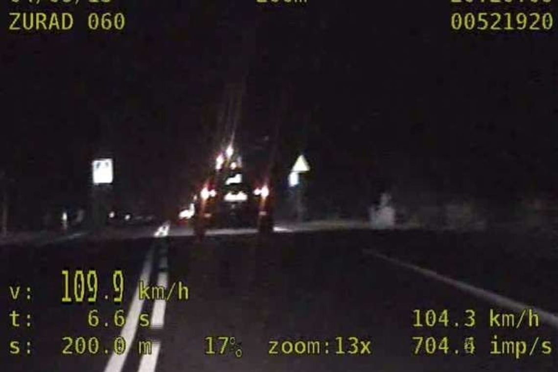 110 km/h w terenie zabudowanym. "Zamyśliłem się"
