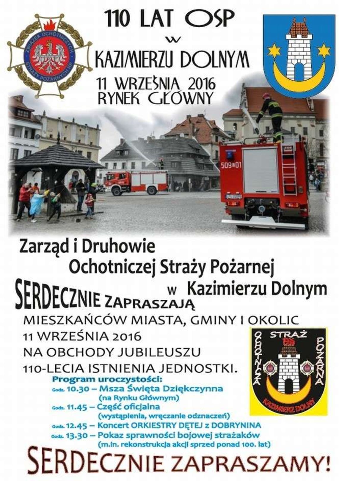 110 lat straży pożarnej w Kazimierzu Dolnym