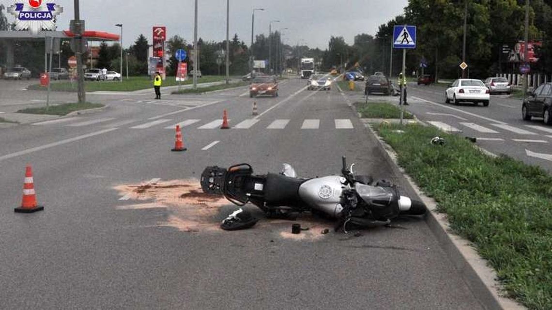 12-latek chciał przejść przez jezdnię. Doszło do wypadku, uderzył w niego motocykl