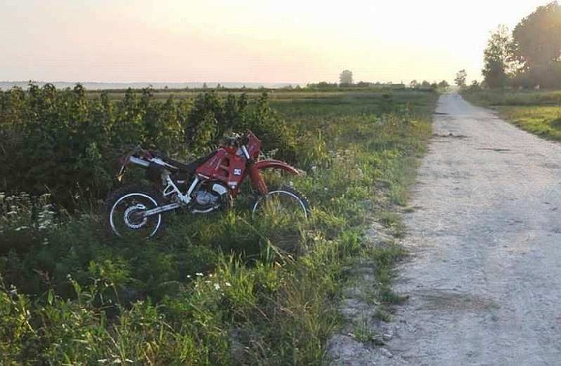 14-latek zabrał ojcu motocykl, skończył w szpitalu
