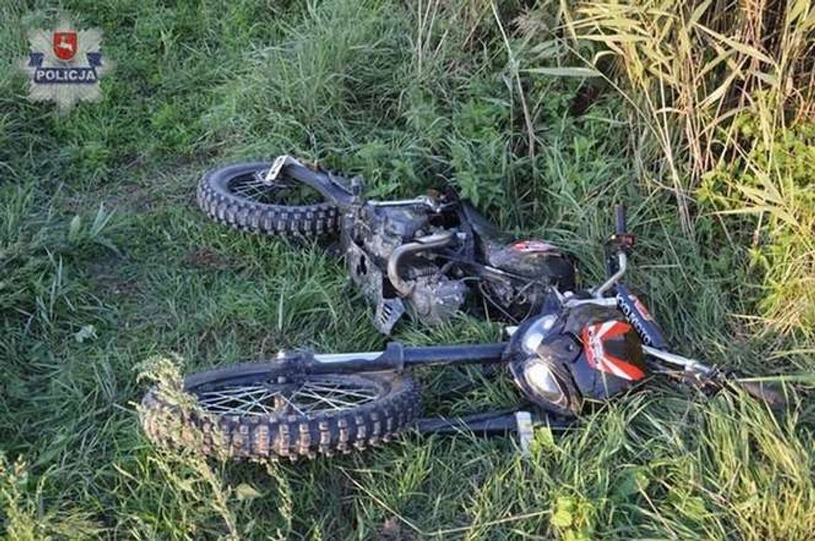 15-letni motocyklista zderzył się z samochodem