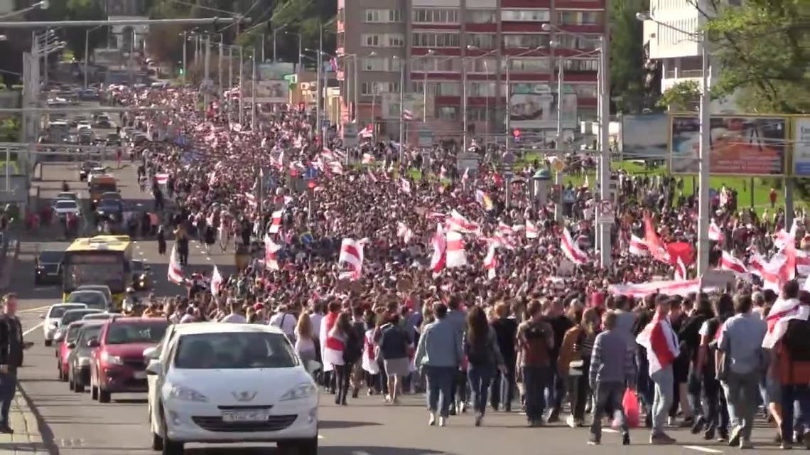150 tys. ludzi w marszu przeciwko Łukaszence. Protesty na Białorusi nie słabną 150 tys. ludzi w marszu przeciwko Łukaszence. Protesty na Białorusi nie słabną