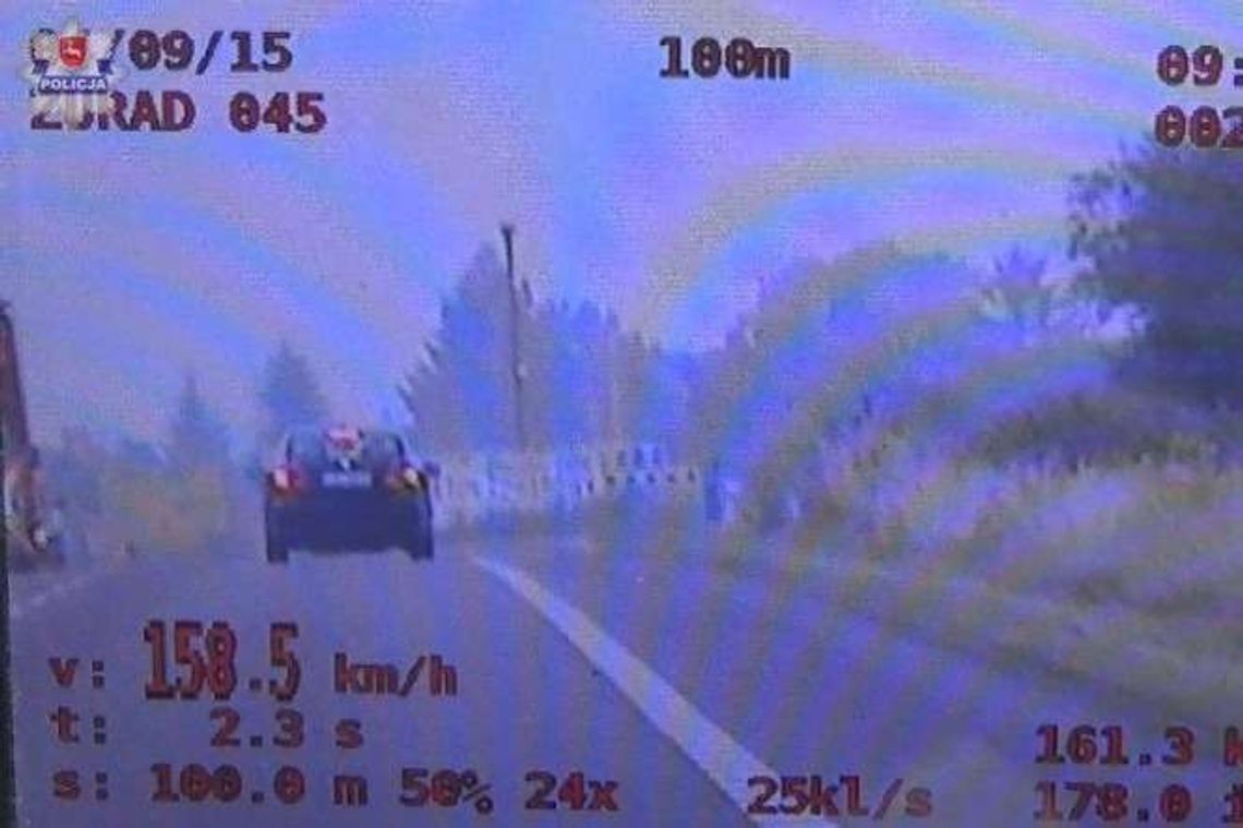 158 km/h na liczniku, chociaż mógł tylko 70. Stracił prawo jazdy