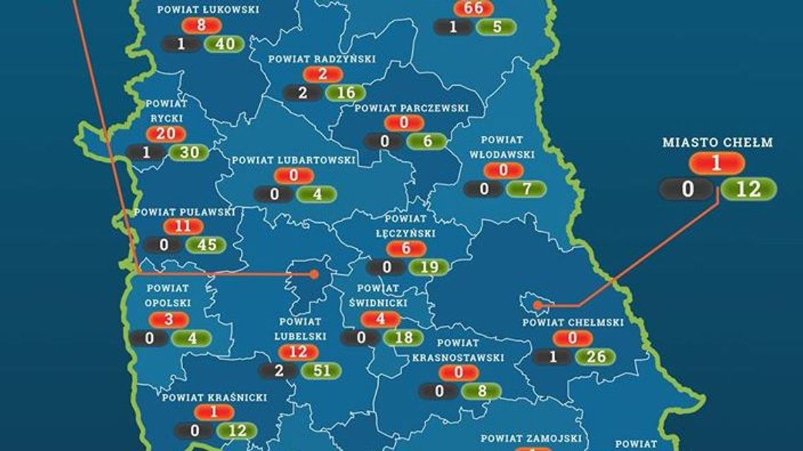 16 nowych zakażeń koronawirusem w ciągu doby w województwie lubelskim