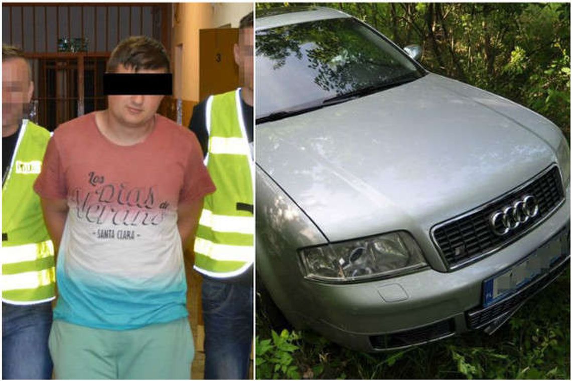 18-latek ukradł samochód ojcu i uciekł ze swoją dziewczyną. Wpadli po pościgu