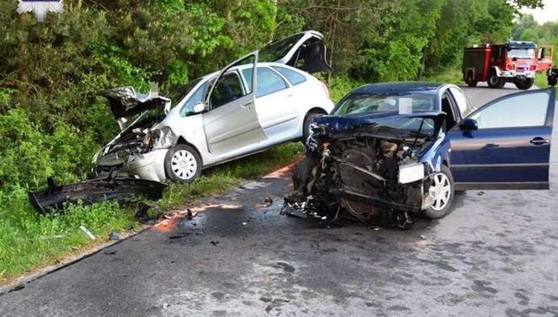 18-latka zjechała na drugi pas. Cztery osoby ranne 