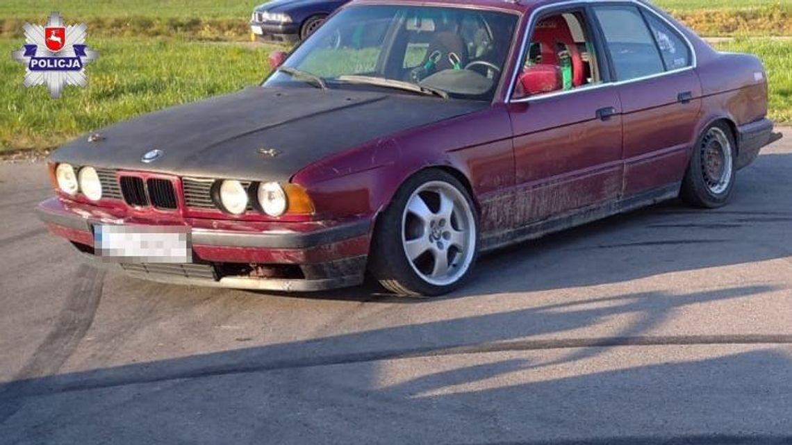 20-latek z Lublina kręcił bączki na drodze serwisowej. Akurat przejeżdżał patrol drogówki