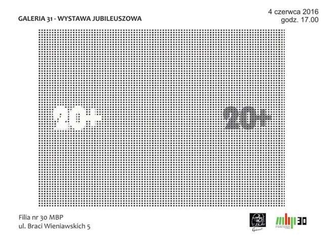 20-lecie Galerii 31 na Czechowie. Urodziny galerii w książkach