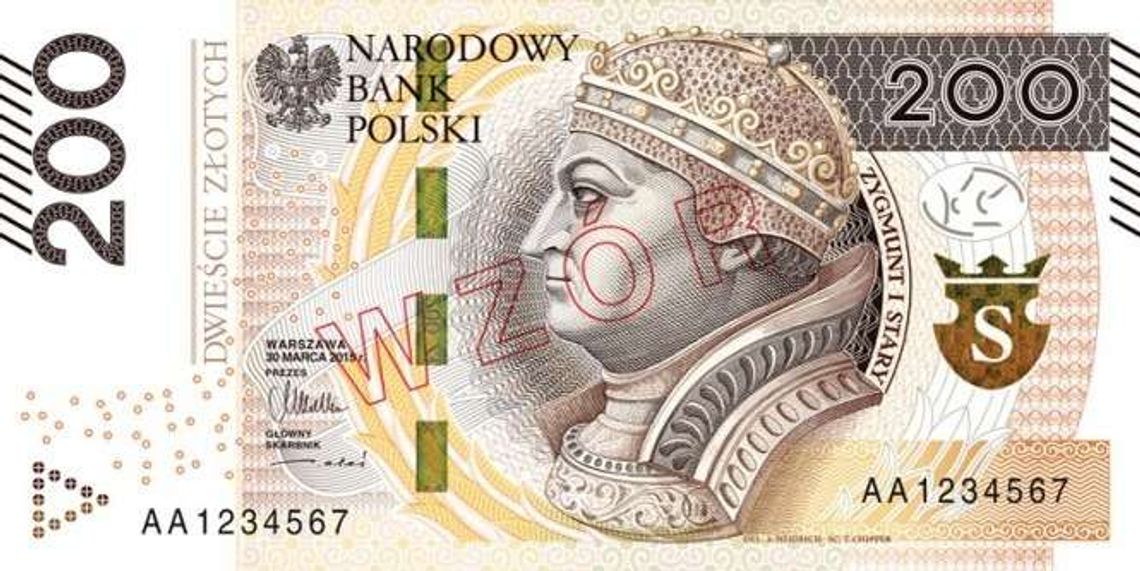 200-złotówki w nowej wersji, a za rok banknoty 500 zł