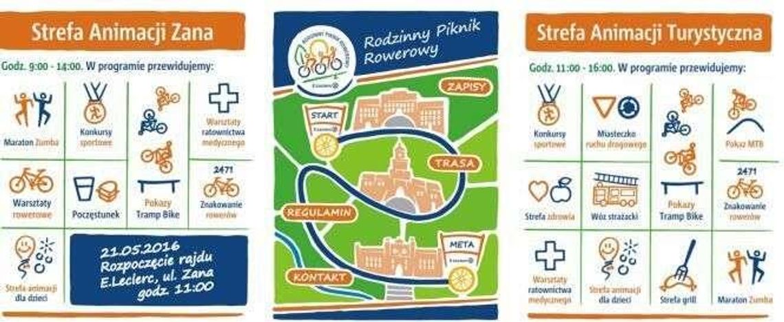 21 maja Rodzinny Piknik Rowerowy z E.Leclerc