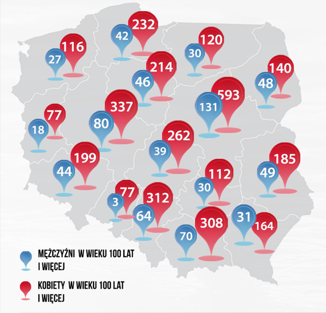 234 mieszkańców woj. lubelskiego ma 100 i więcej lat