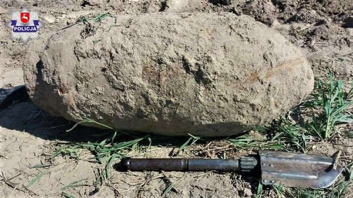250 kg bomba lotnicza znaleziona na polu