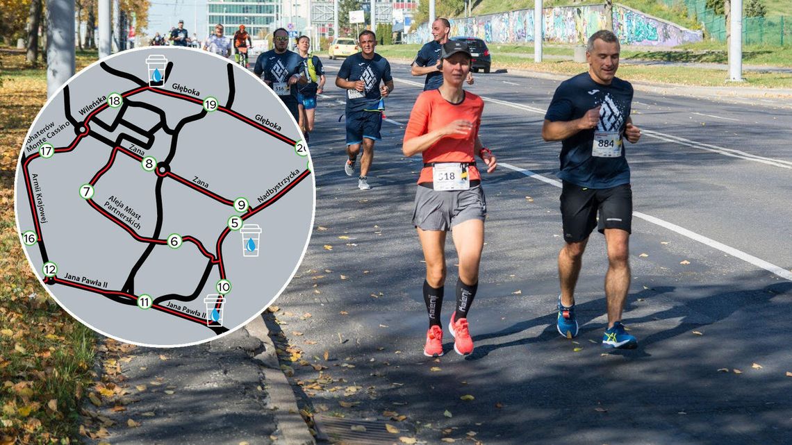 3. Półmaraton Lubelski w niedzielę. Utrudnienia w ruchu na ulicach miasta [trasa biegu]