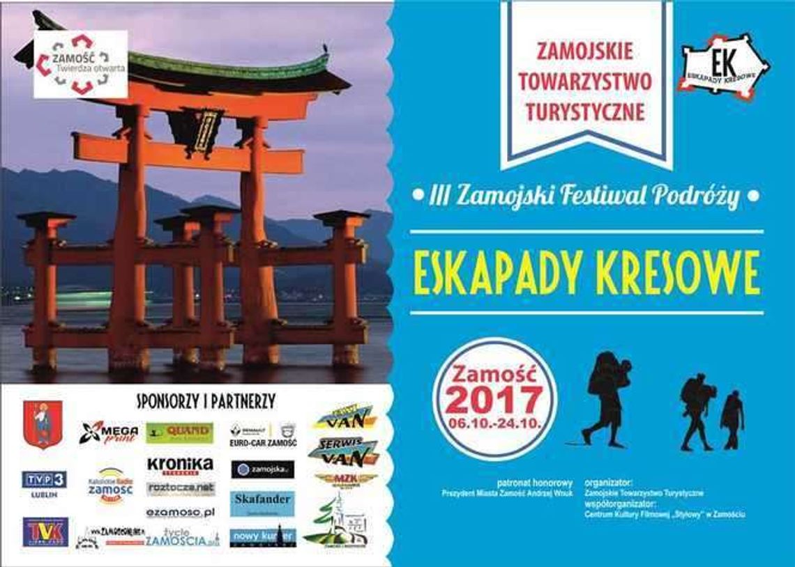 3. Zamojski Festiwal Podróży "Eskapady Kresowe". Program wydarzeń 3. Zamojski Festiwal Podróży "Eskapady Kresowe". Program wydarzeń