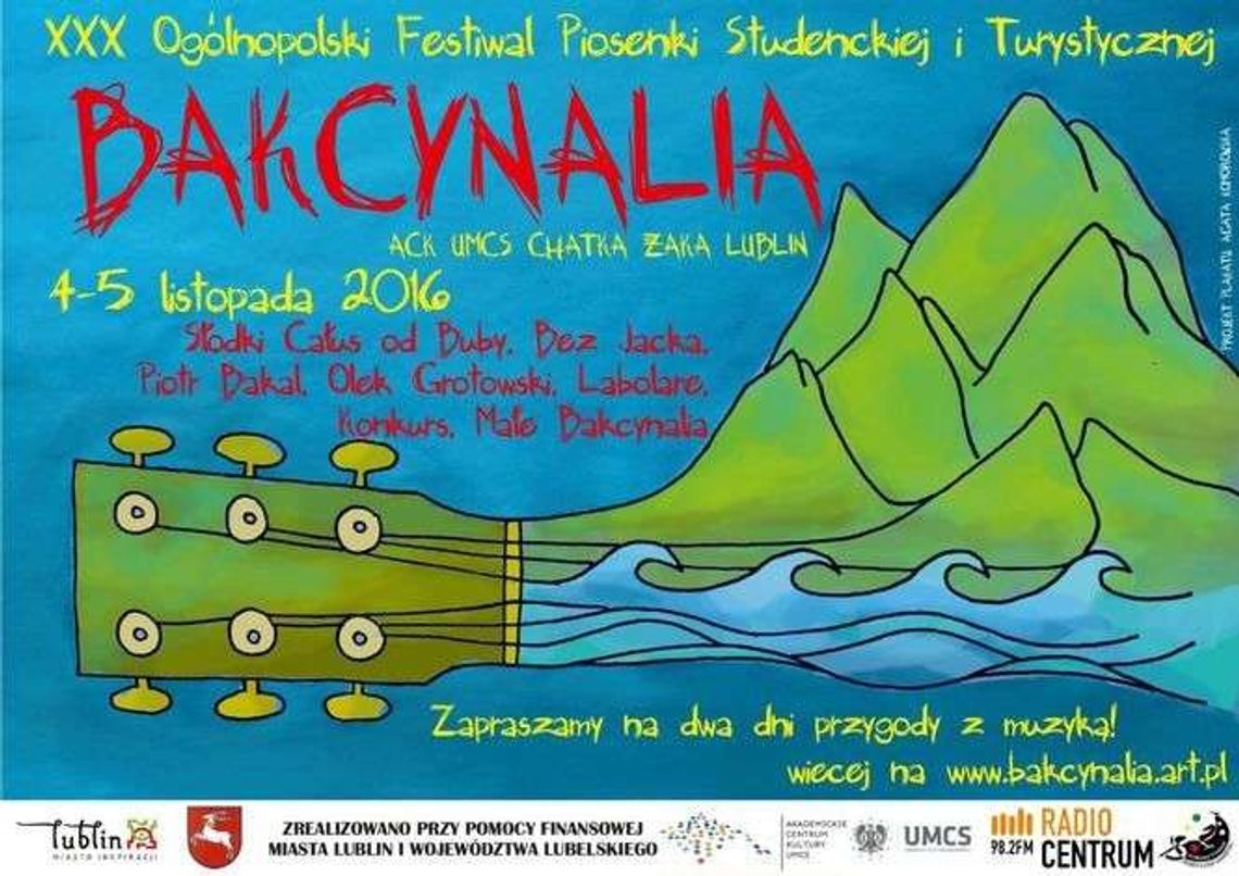 30. edycja Festiwalu "Bakcynalia". Jubileusz w Chatce Żaka