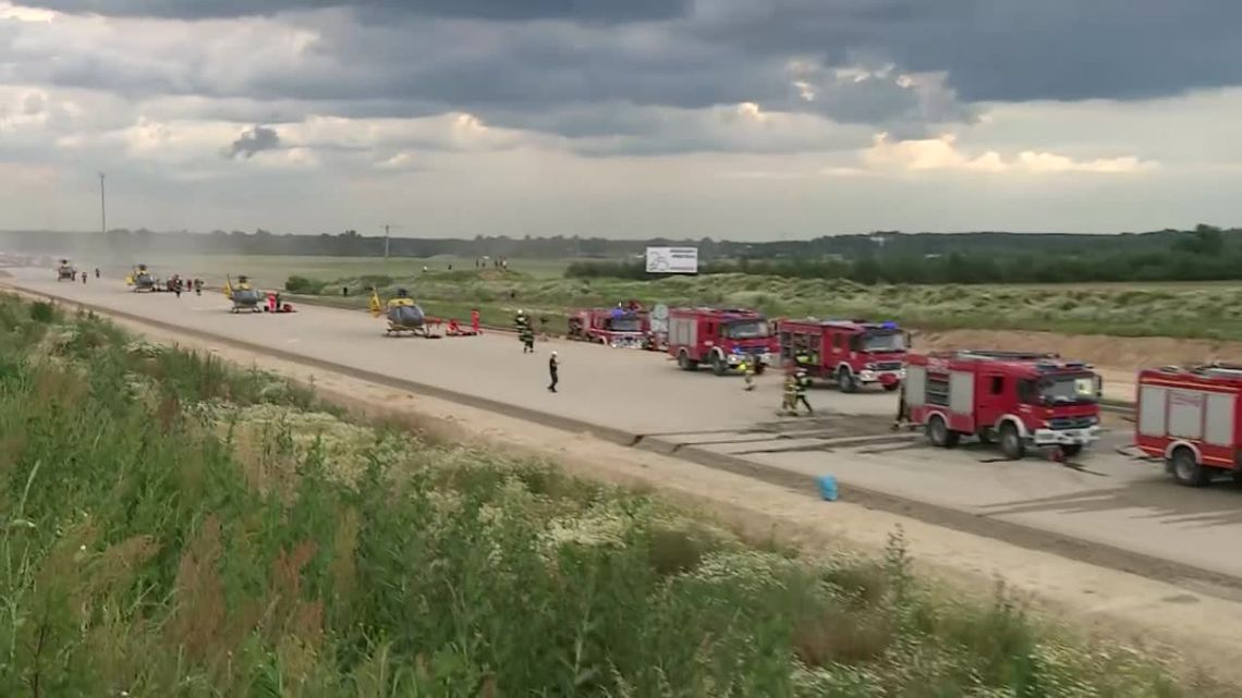 32 osoby ranne w zderzeniu dwóch ciężarówek i autobusu pod Częstochową