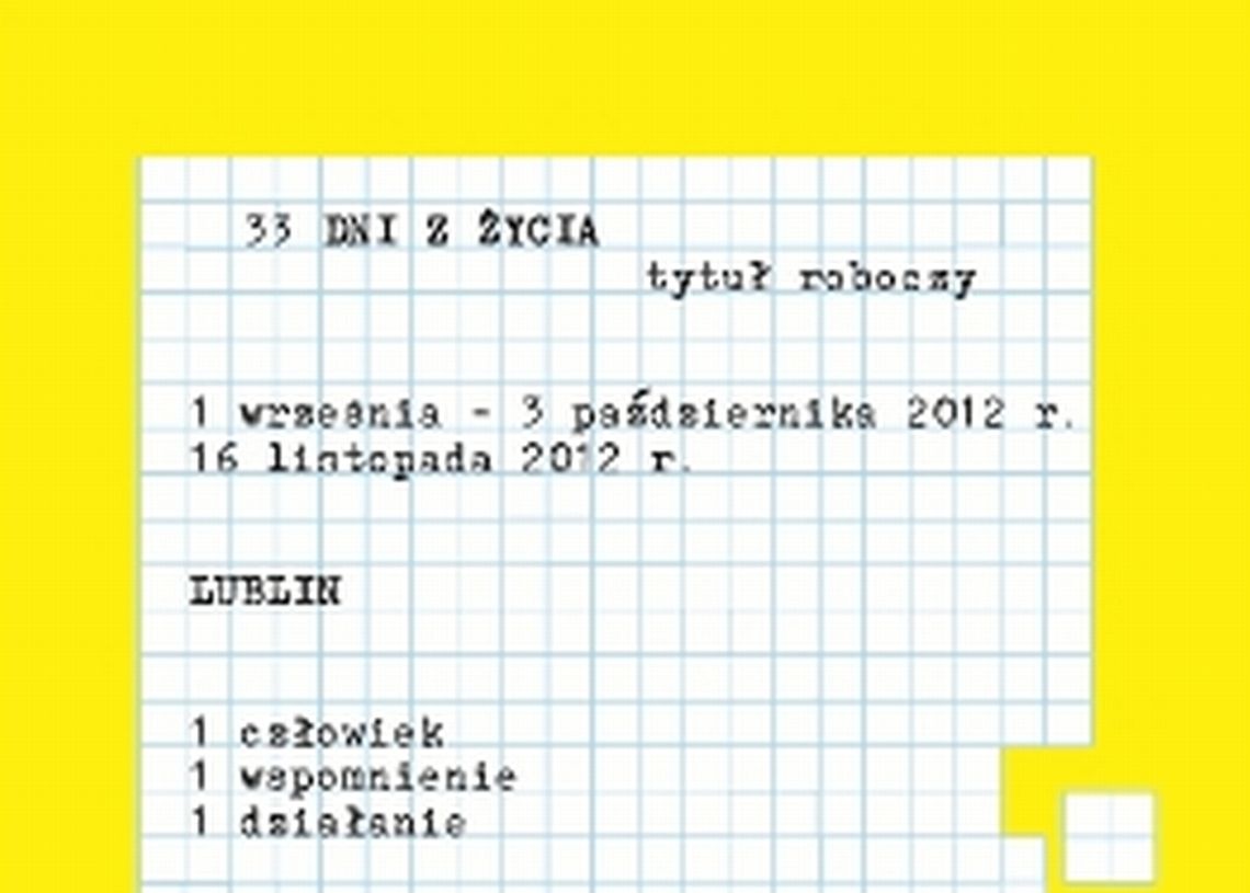 33 dni z życia. Pokaz filmu  w Chatce Żaka