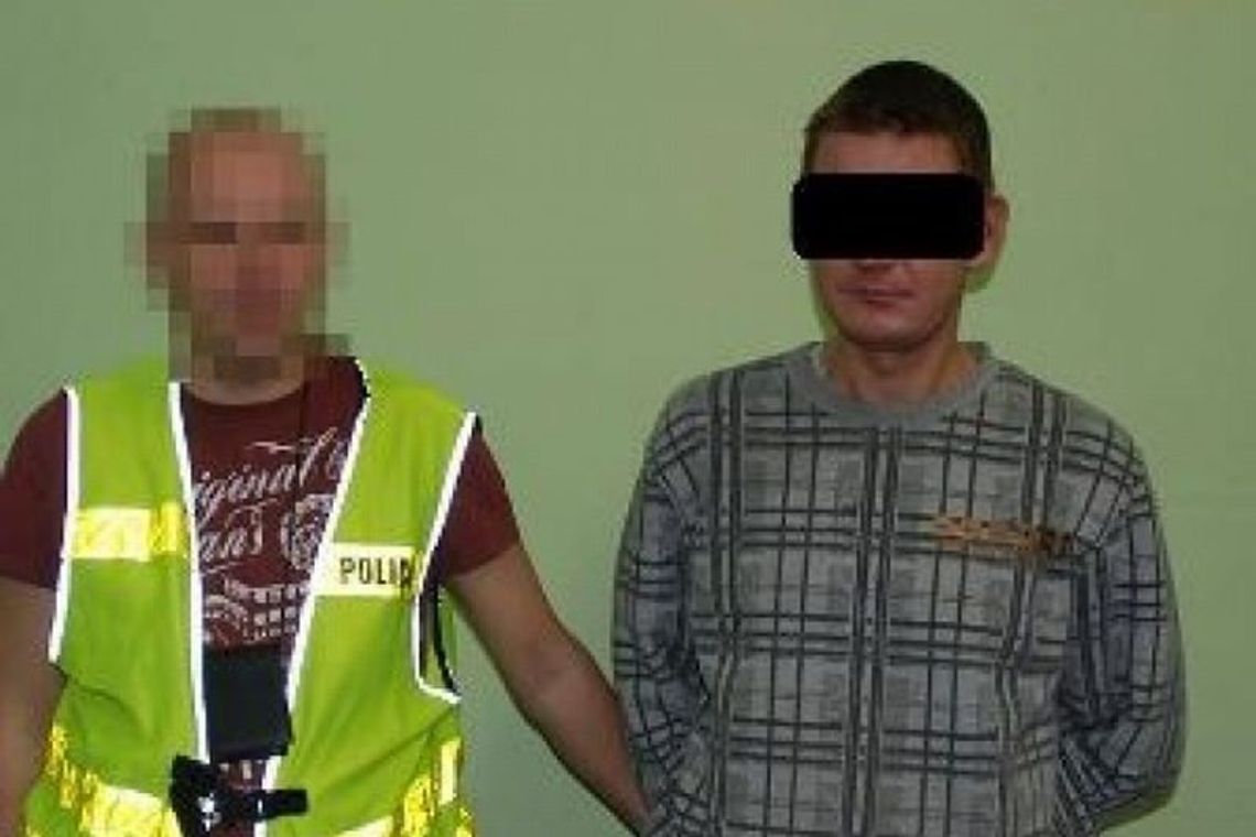 33-latek przebił opony w radiowozie, bo się zdenerwował