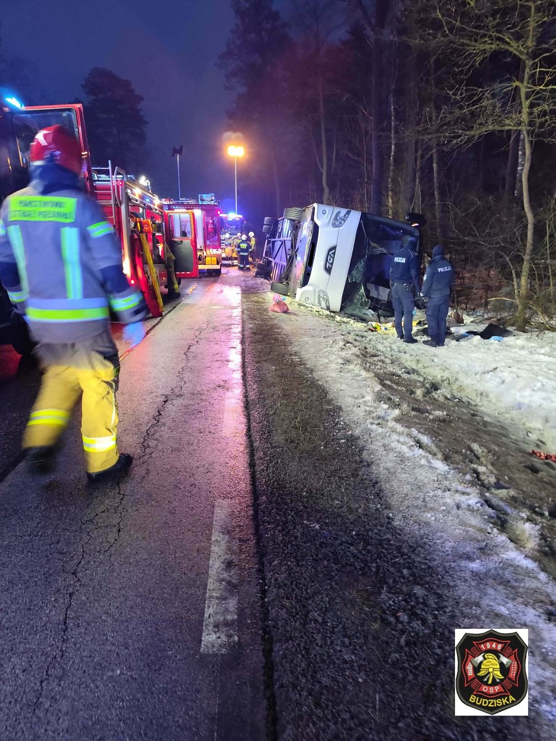 W wypadku autobusu na Mazowszu ucierpiały 34 osoby