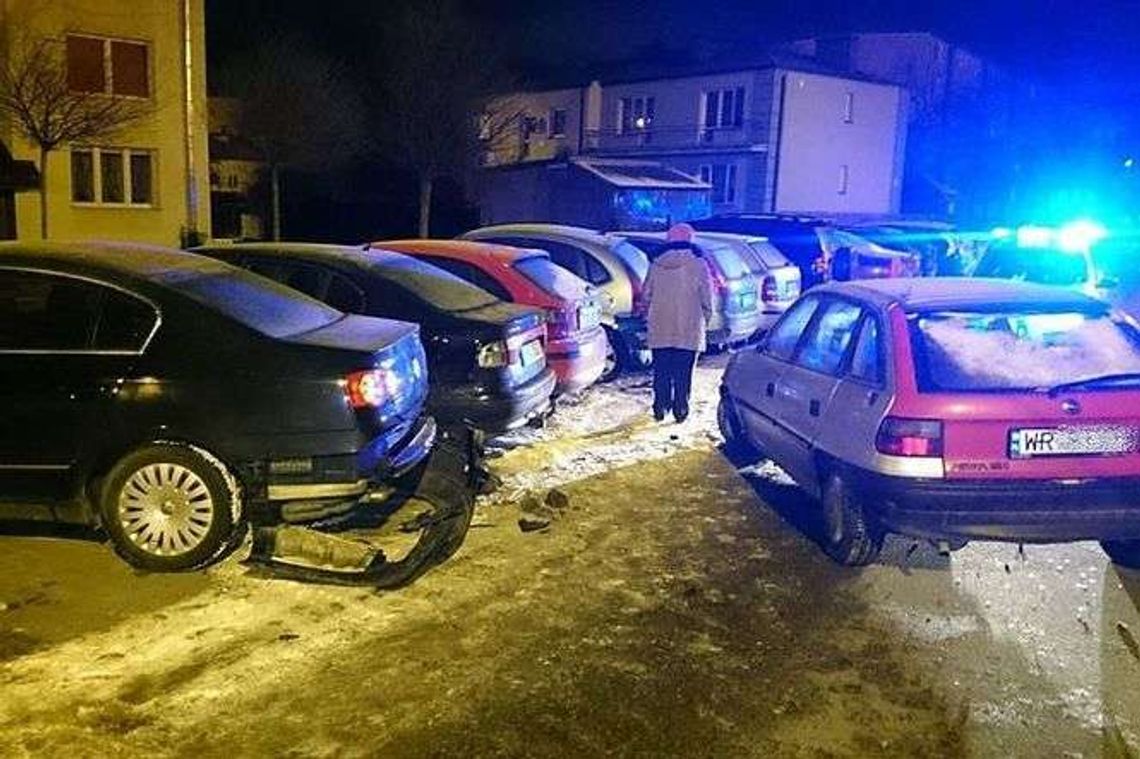 39-latek uszkodził pięć samochodów. Trzeźwy nie był 39-latek uszkodził pięć samochodów. Trzeźwy nie był