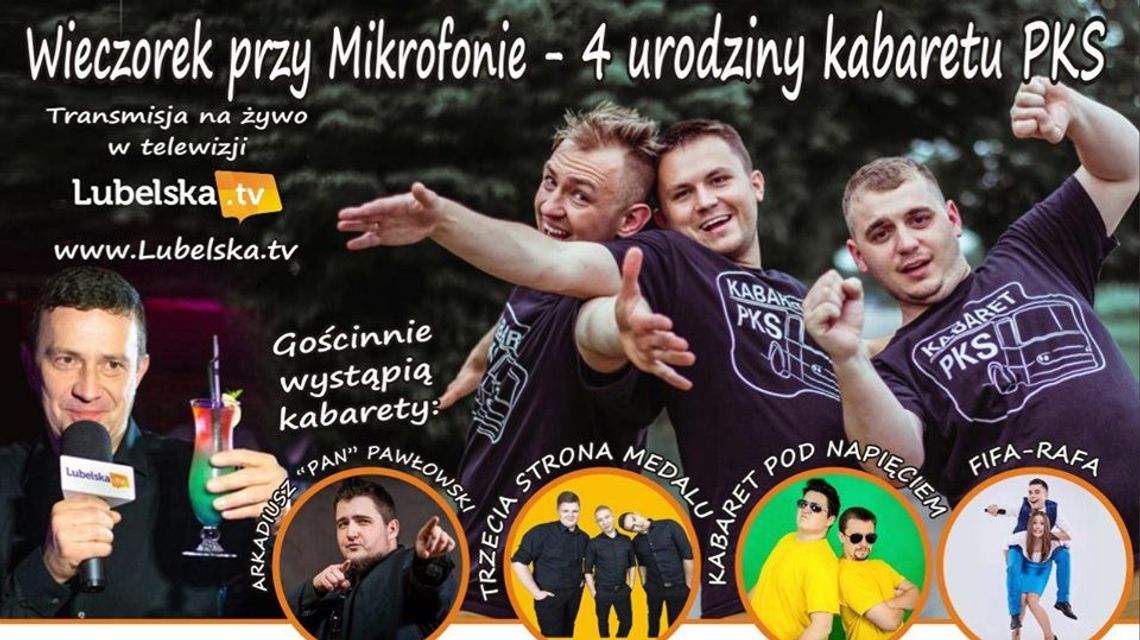 4. urodziny Kabaretu PKS. Występ w kinie Lot w Świdniku 4. urodziny Kabaretu PKS. Występ w kinie Lot w Świdniku