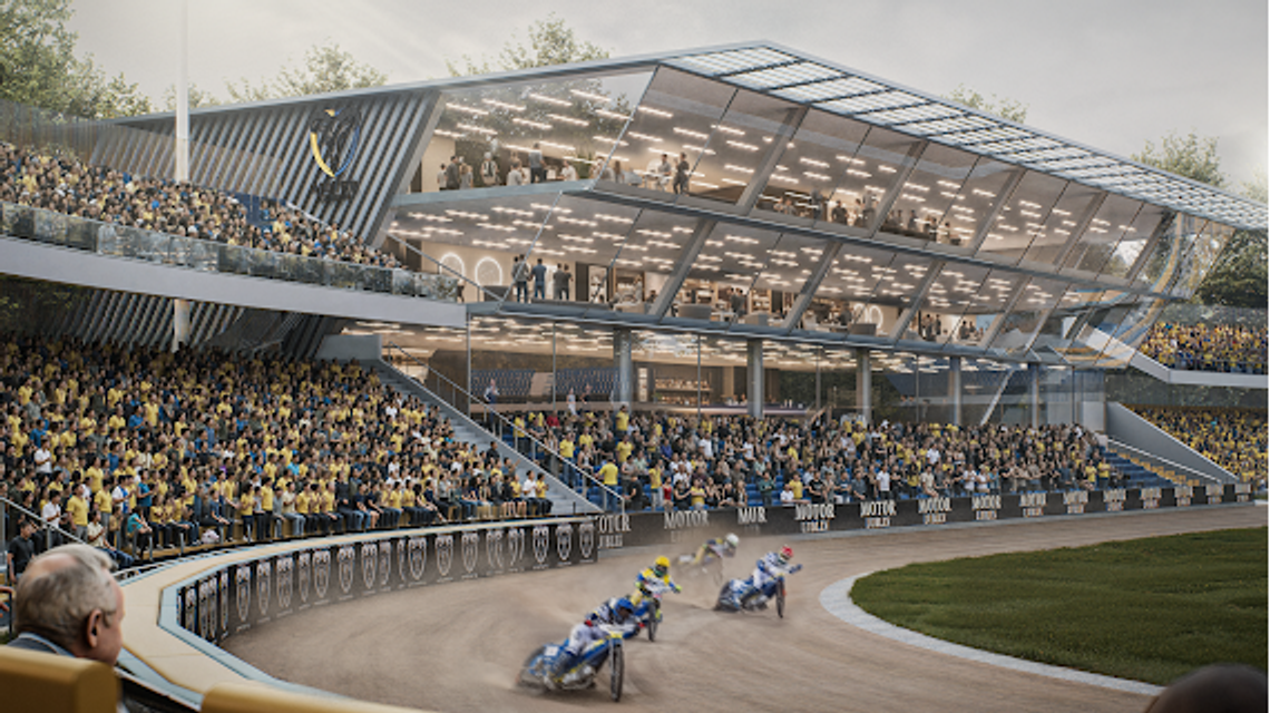 Żużlowy Motor czeka tułaczka. W 2027 roku domowe mecze w Łodzi, Rzeszowie albo... Warszawie? wizualizacja_stadion_Lublin