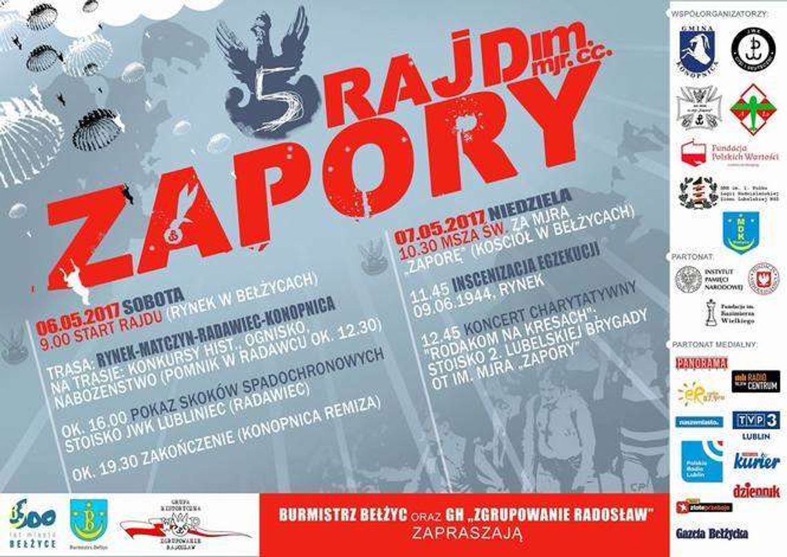 5 Rajd Zapory w Bełżycach. ﻿﻿Śladami Zapory i zaporczyków