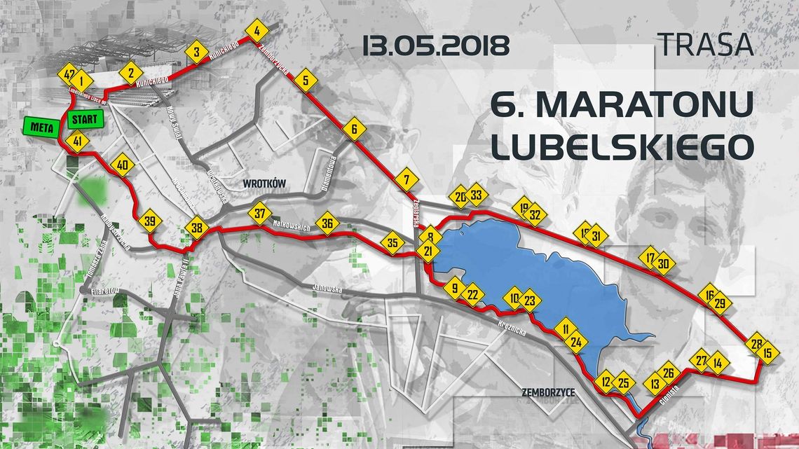 6. Maraton Lubelski. Trasa biegu, utrudnienia w ruchu dla kierowców 6. Maraton Lubelski. Trasa biegu, utrudnienia w ruchu dla kierowców